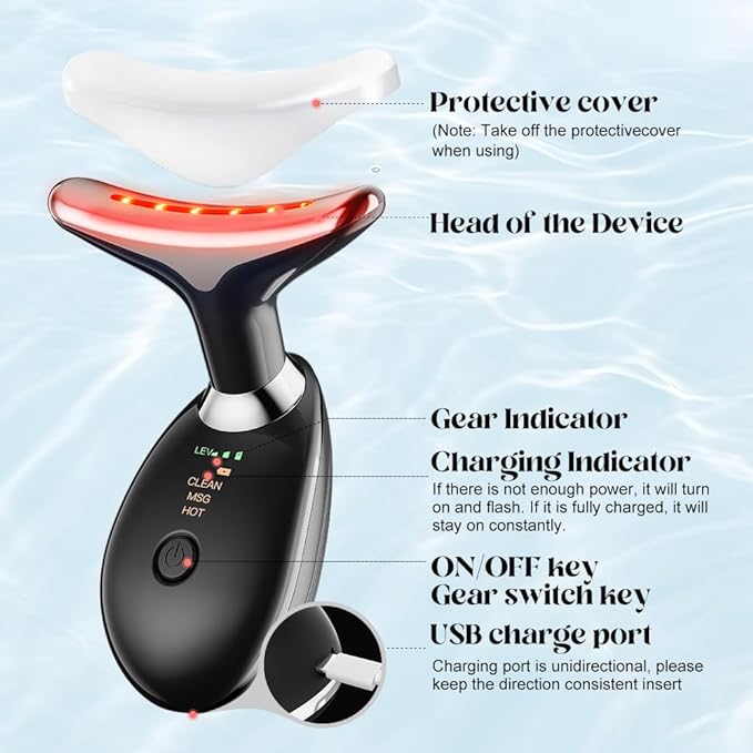Glowvera™ | 3 in 1 Nacken- und Gesichtsmassagegerät