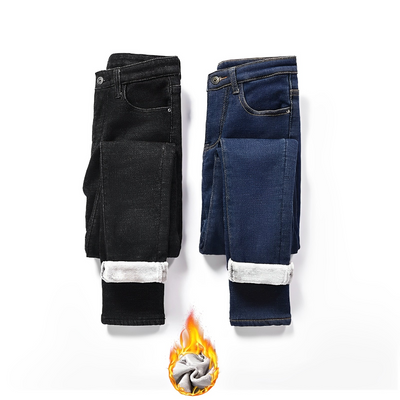 HaltenWarm™ Dehnbare Warme Fleece-Jeans