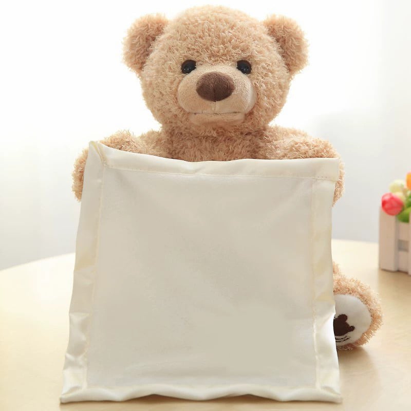 CuddleBear® | Kuschel-Bär mit Decke – interaktives Peek-a-Boo Spielzeug