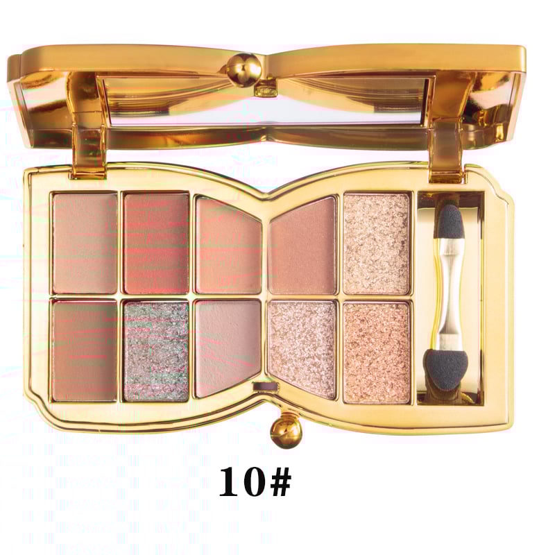 50% RABATT | PrismGlow™ | 10 Farben Sparkle Shimmer Lidschattenpalette