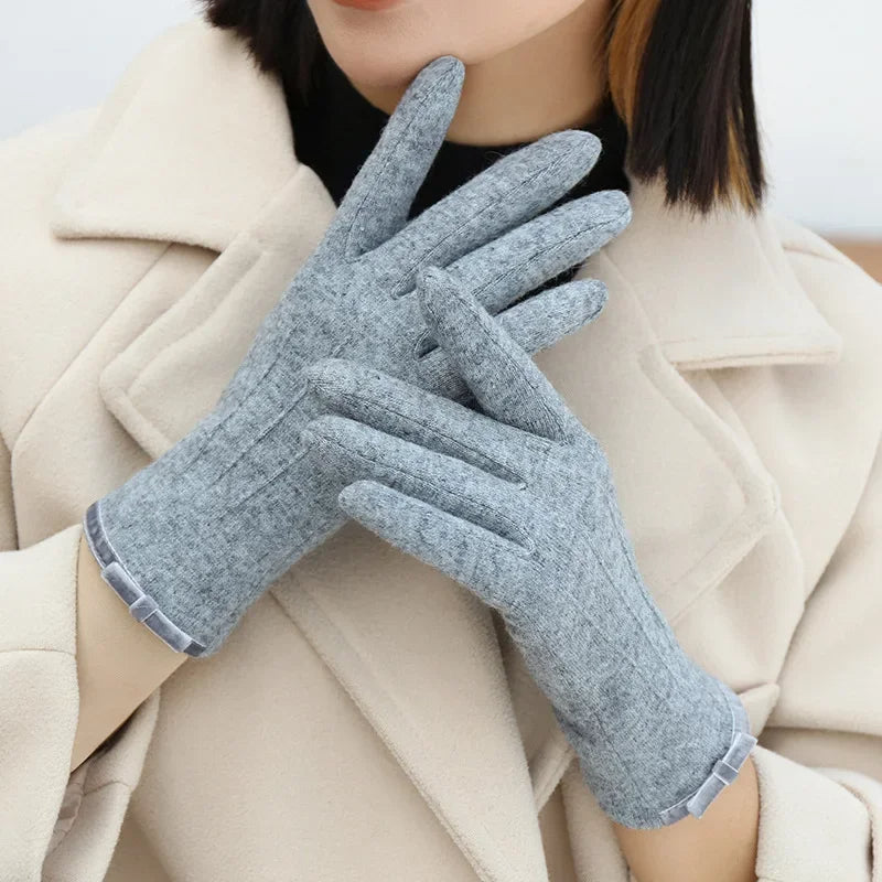 TouchWarm™ Pelzige, warme Vollfinger-Touchscreen-Handschuhe aus Kaschmir für kalte Tage