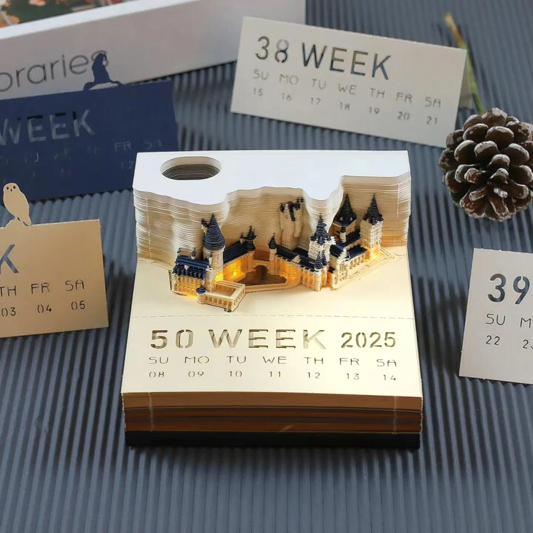 50% RABATT | TimeCanvas™ | 3D-Kalender Memo-Block