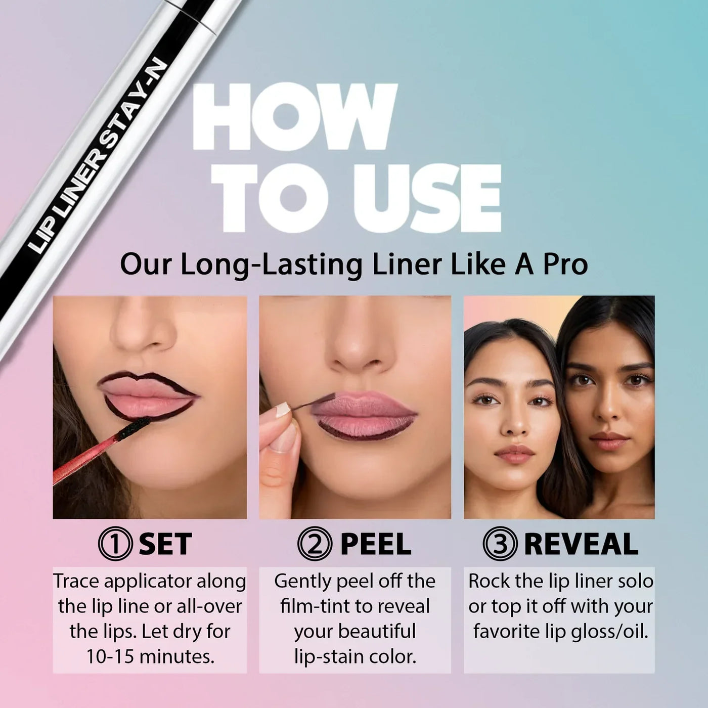 50% RABATT | PeelPop™ | Lipliner-Fleck