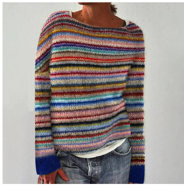 SILVIA | Bequemer Winterpullover mit Nordic Muster