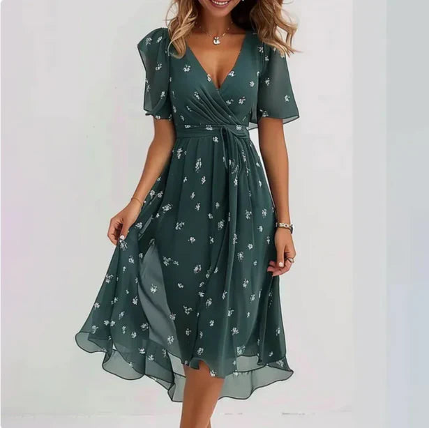 50% RABATT | Chivana™ | Schickes Damen-Kleid mit V-Ausschnitt