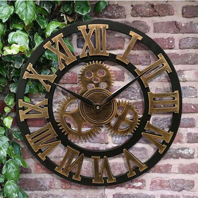 50% RABATT | Gearhart™ | Wanduhr im Industriestil
