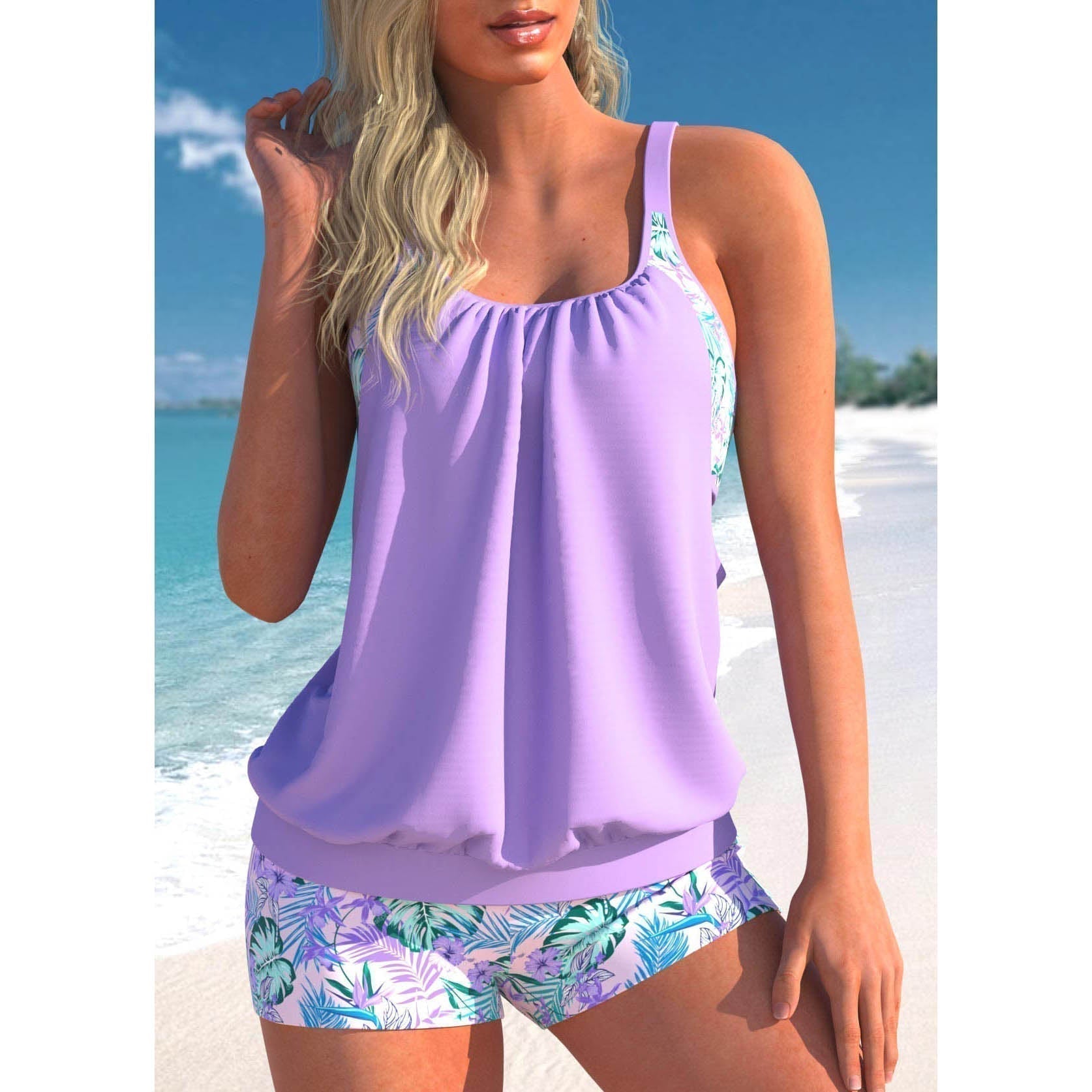 Beatrice | Zweiteiliger Tankini-Badeanzug für Damen in trendigem Design