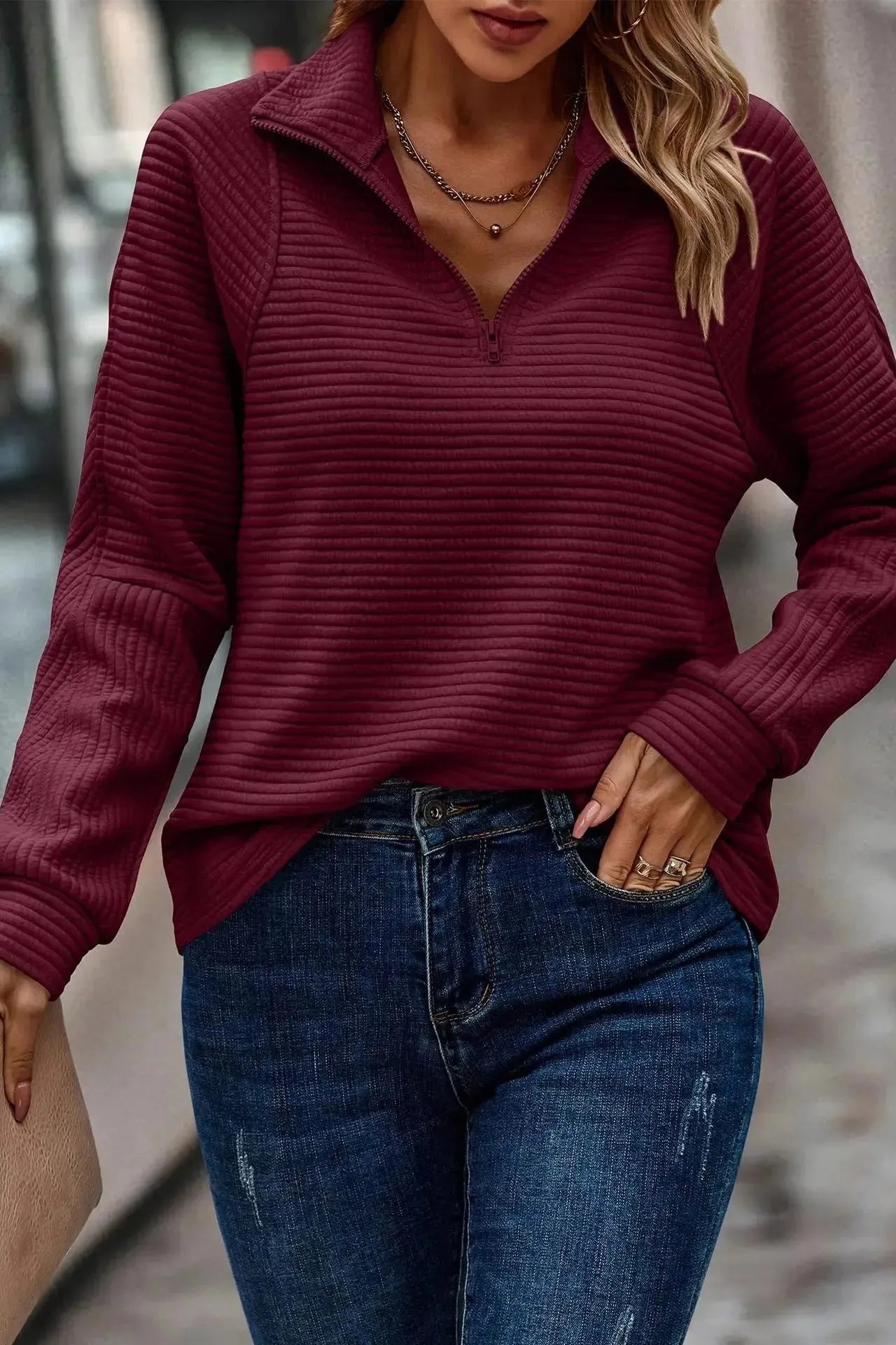Dulcey™ | Eleganter Pullover mit V-Ausschnitt für Damen