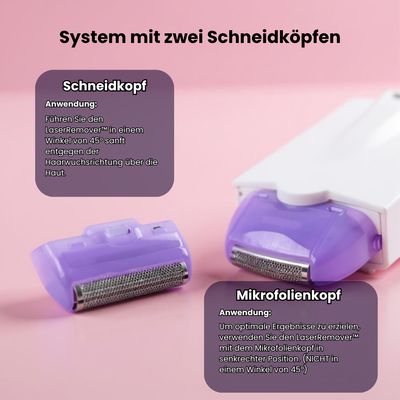 Yes Finishing Touch Laser-Haarentfernungsgerät in Weiß und Lila – handliches IPL-Gerät für schmerzfreie und langanhaltende Haarentfernung