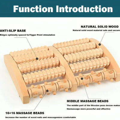 50% RABATT | Solurelle™ | Fußroller-Massagegerät aus Holz