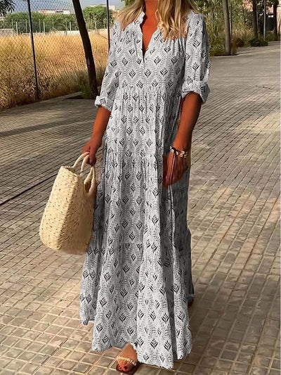 50% RABATT | Liva | Stilvolles langes Kleid