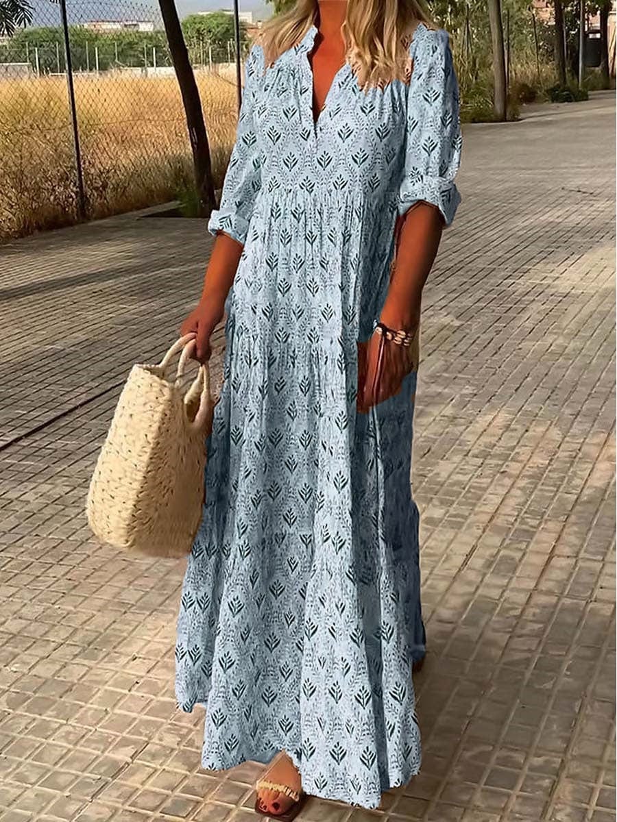 50% RABATT | Liva | Stilvolles langes Kleid