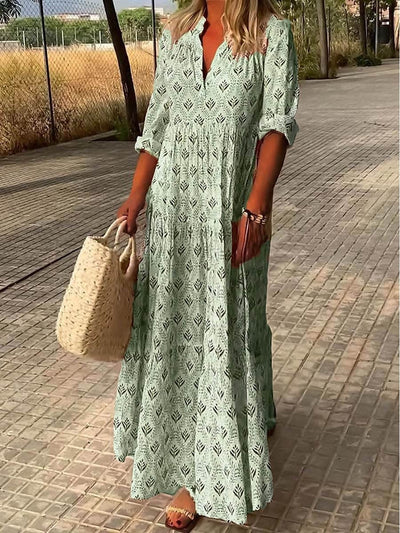 50% RABATT | Liva | Stilvolles langes Kleid