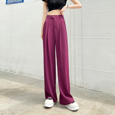 50% RABATT | Regina | Lange weite Stoffhose
