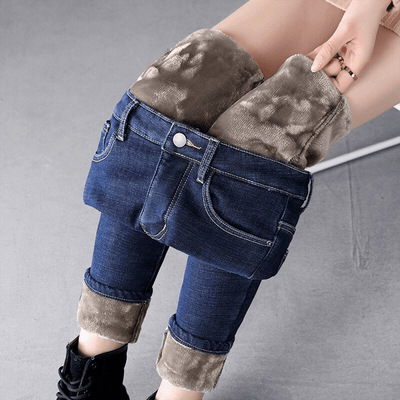 HaltenWarm™ Dehnbare Warme Fleece-Jeans