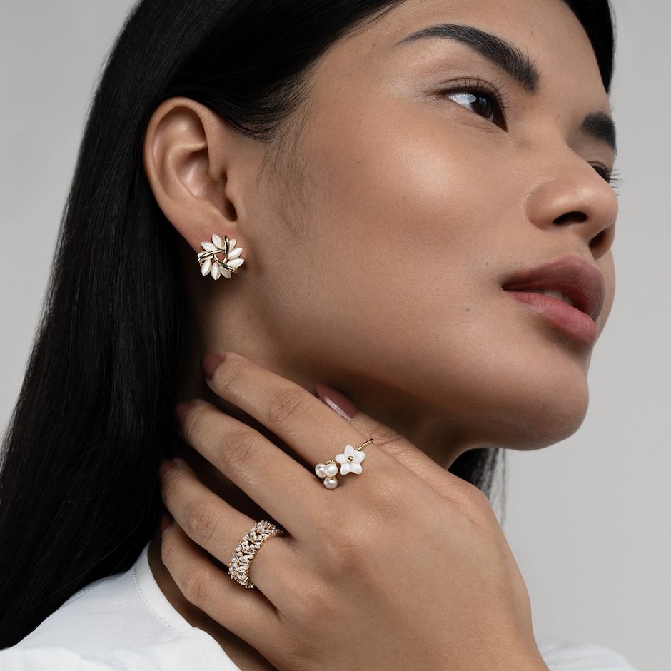 50% RABATT | Aurivelle™ | Goldene Opal-Ohrringe