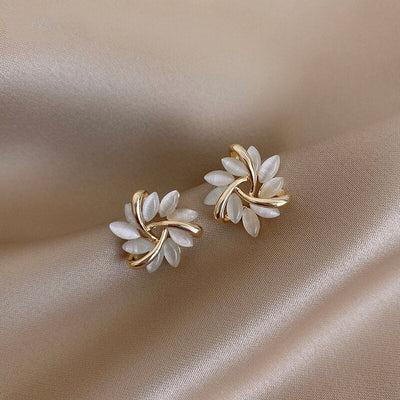 50% RABATT | Aurivelle™ | Goldene Opal-Ohrringe