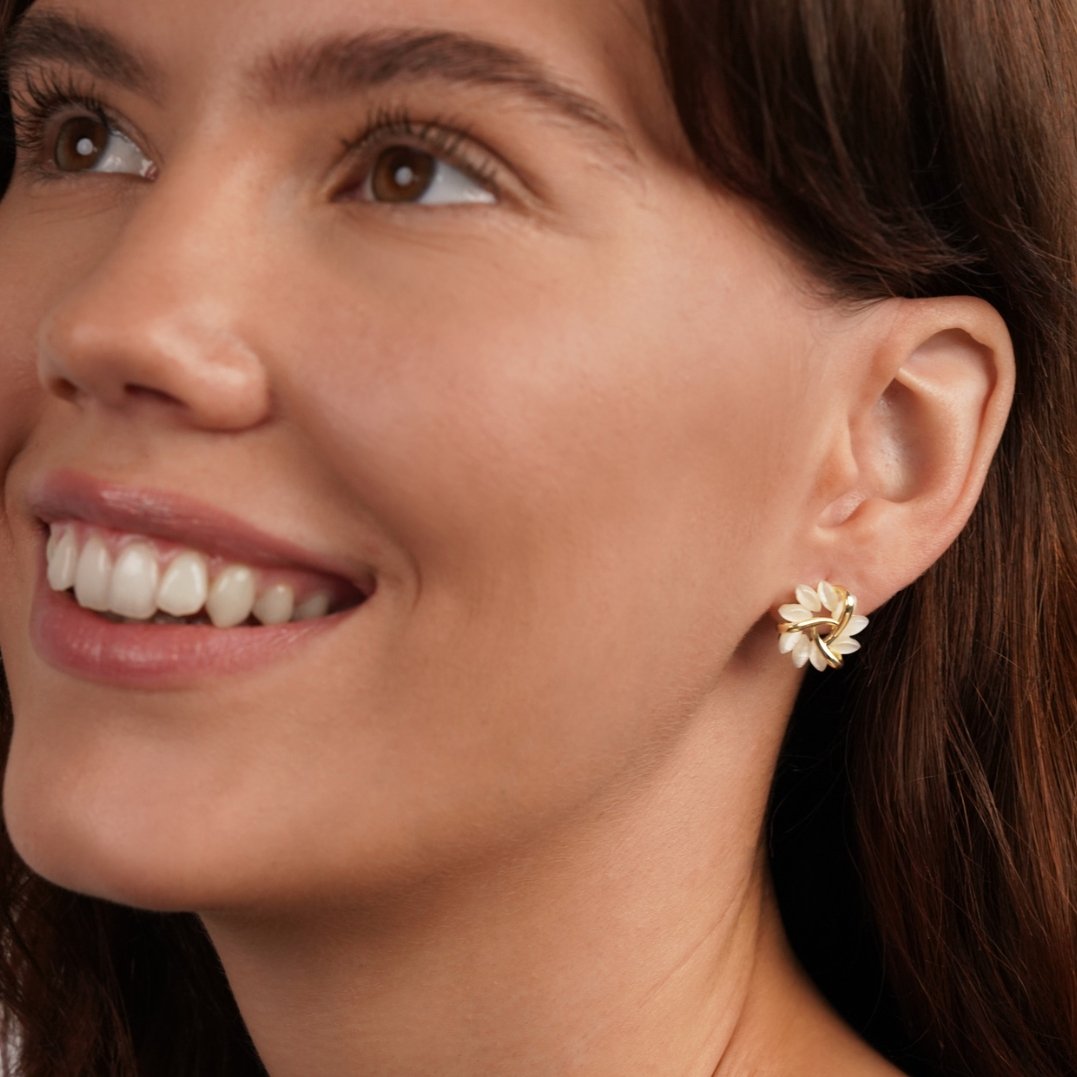 50% RABATT | Aurivelle™ | Goldene Opal-Ohrringe