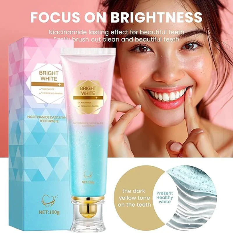 1+1 GRATIS | PureTeeth™ | Niacinamid Aufhellende Zahnpasta