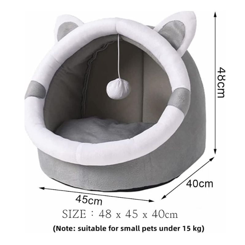 Gemütliche Katzenbett-Höhle