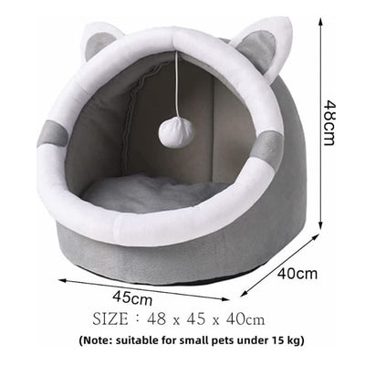 Gemütliche Katzenbett-Höhle