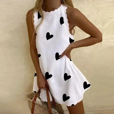 50% RABATT | Cariva™ | Weit ausgestelltes Mini-Sommerkleid