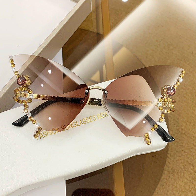 50% RABATT | Schmetterlingsdiamanten | Sonnenbrille mit