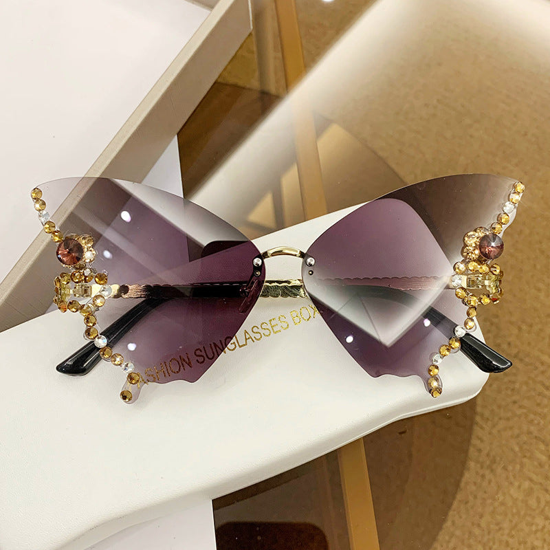 50% RABATT | Schmetterlingsdiamanten | Sonnenbrille mit
