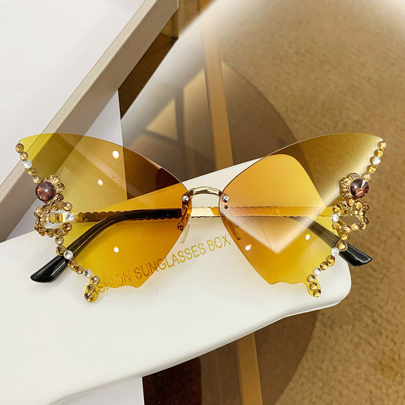 50% RABATT | Schmetterlingsdiamanten | Sonnenbrille mit