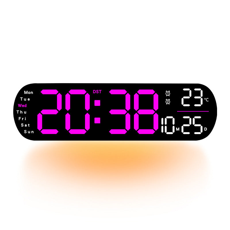 Zentime™ | SmartTime LED-Wanduhr – Zeit, Datum & Temperatur