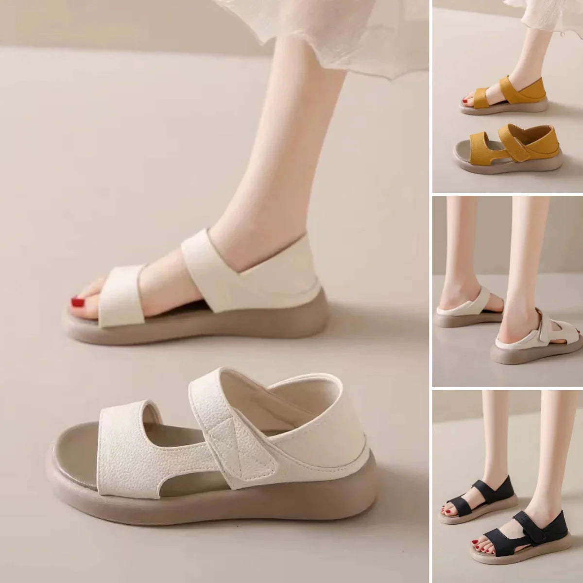 50% OFF | VeltraLite™ | Easy Women's Sandals with Velcro Strap