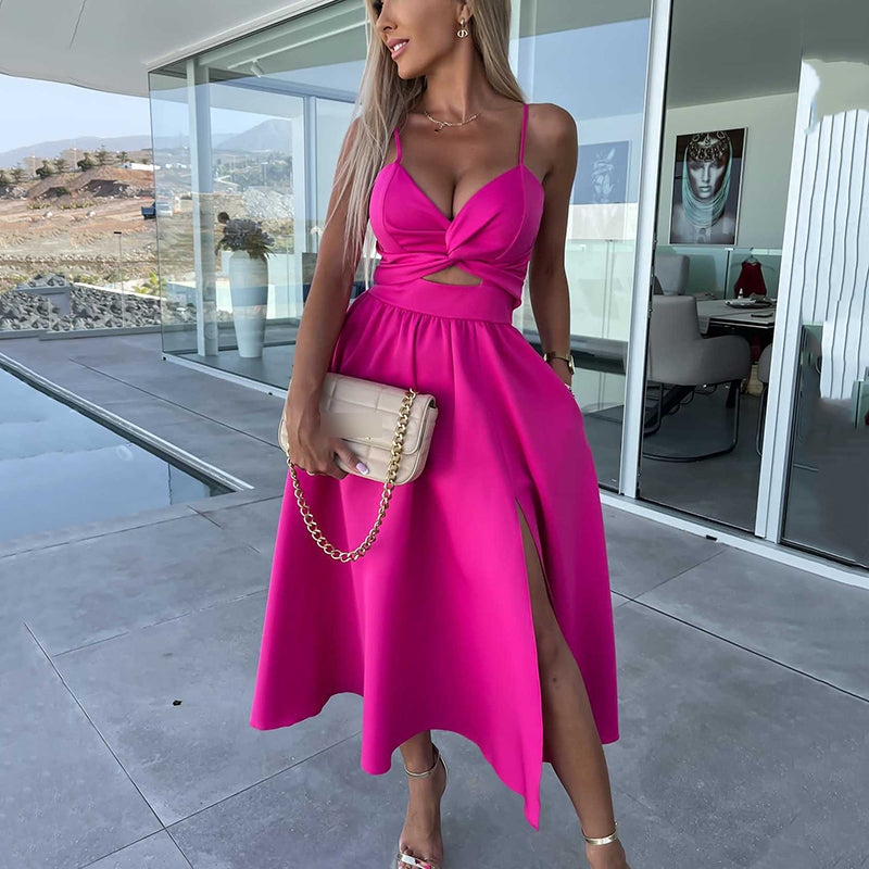 50% RABATT | Spaghetti-Träger-Kleid