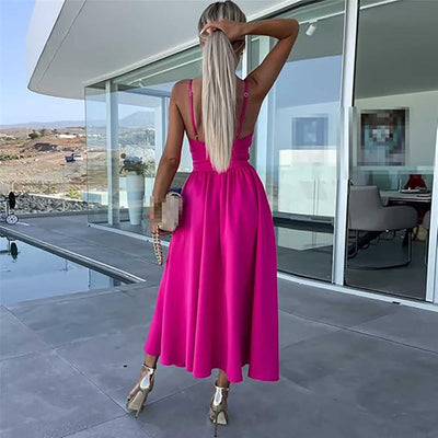 50% RABATT | Spaghetti-Träger-Kleid