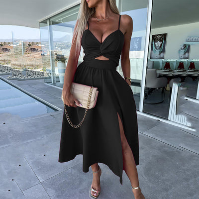 50% RABATT | Spaghetti-Träger-Kleid