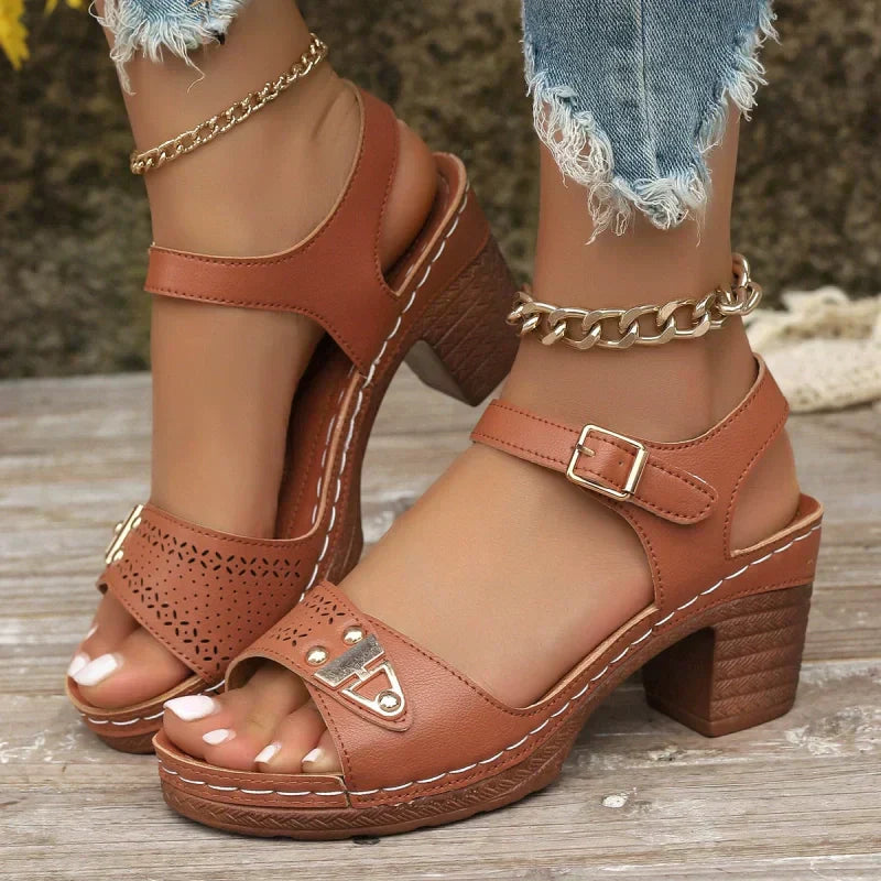 50% RABATT | UrbanNest™ | Damen Sandalen mit Blockabsatz
