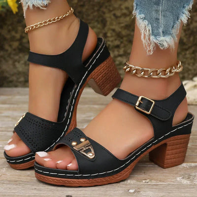 50% RABATT | UrbanNest™ | Damen Sandalen mit Blockabsatz