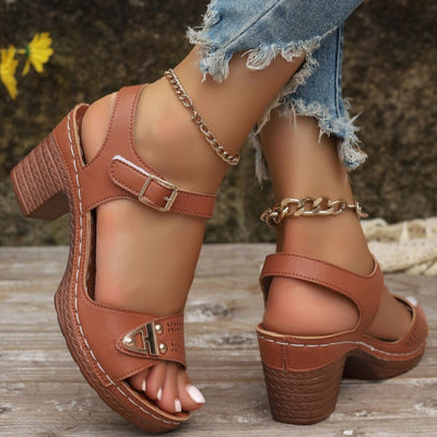50% RABATT | UrbanNest™ | Damen Sandalen mit Blockabsatz