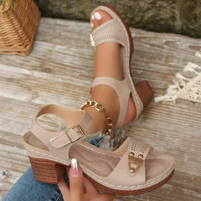 50% RABATT | UrbanNest™ | Damen Sandalen mit Blockabsatz