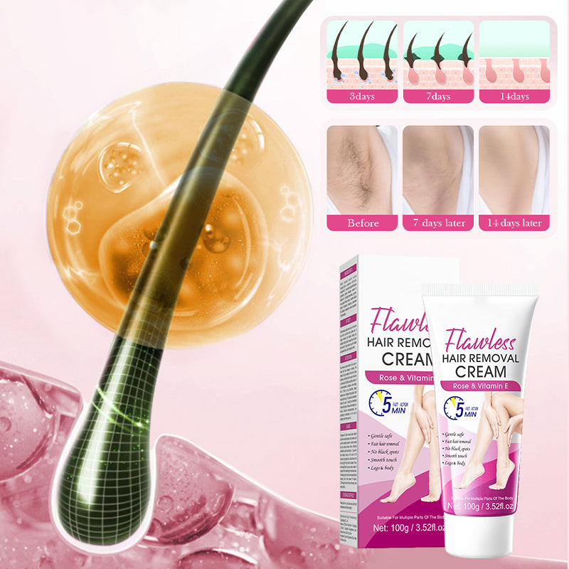 1+1 GRATIS | VelvaSilk™ | Sanfte Haarentfernungscreme für seidig glatte Haut