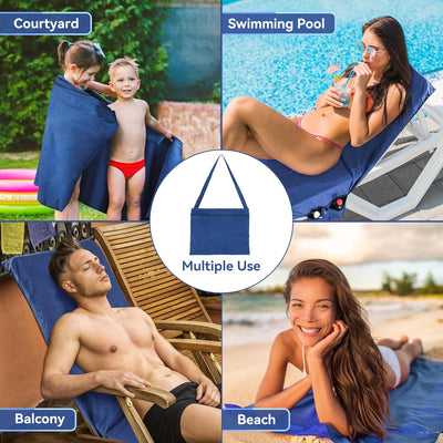 50% RABATT | SandSmart™ | Liegetuch in Tasche mit Aufbewahrungsfächern