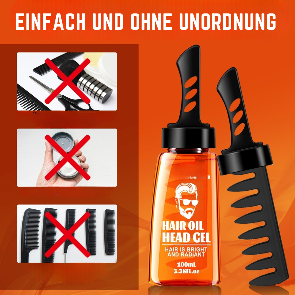 1+1 GRATIS | TwinGroom™ - 2-in-1 Haargel mit Kamm