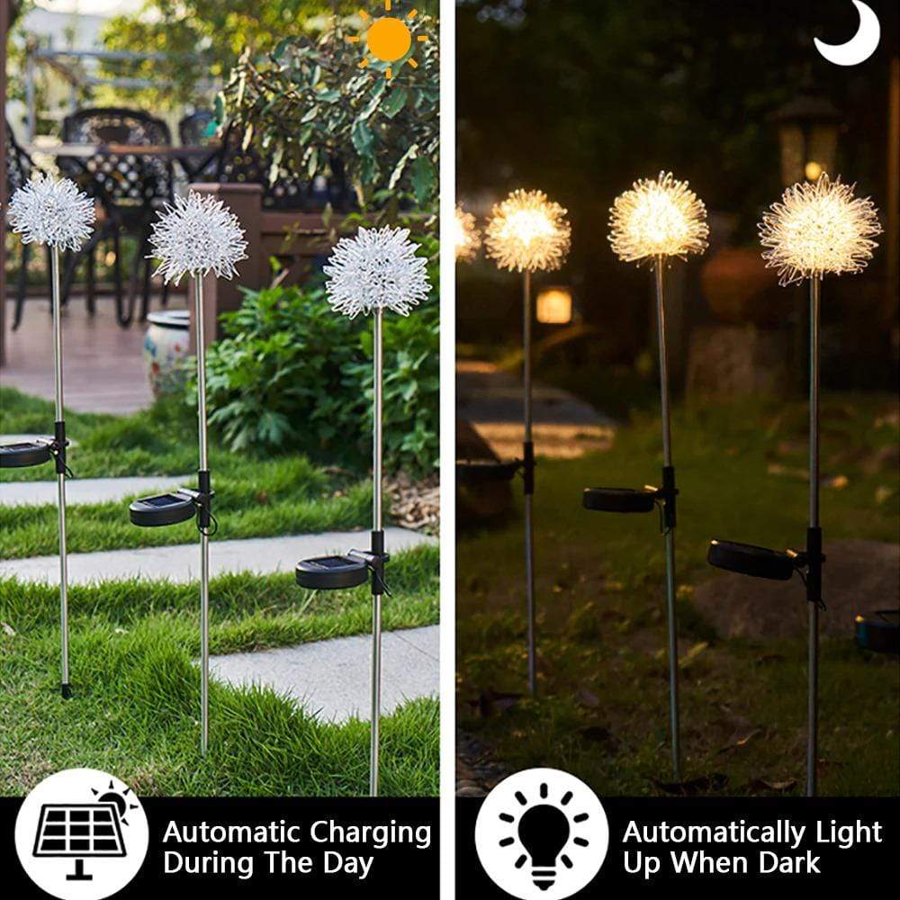 50% RABATT | Solaflair™ | Löwenzahn Gartenlichter, Solarbetrieben
